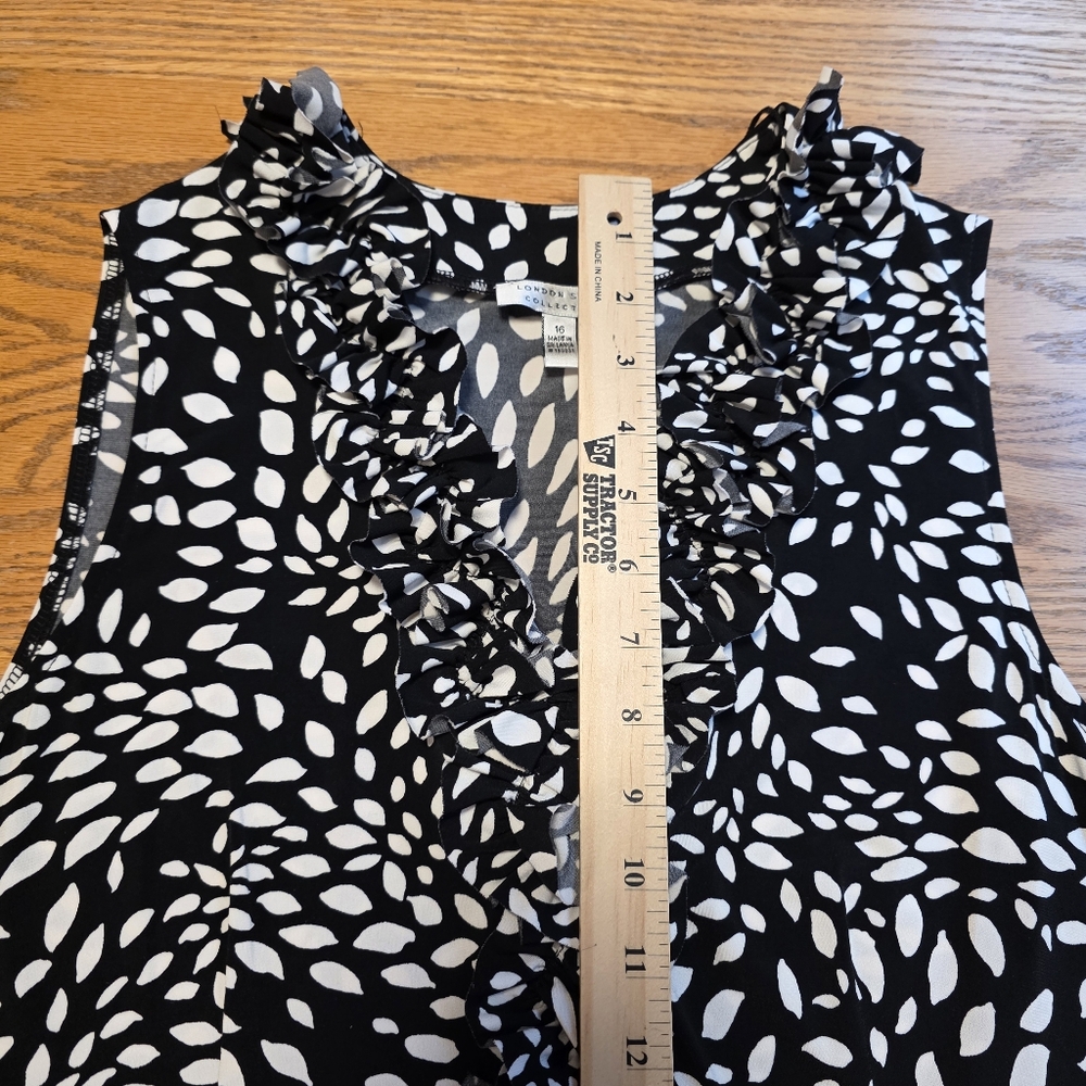 London Style Collection Sheath Knee-length Sleeveless Dress Women's Dress Sz 16 - Picture 14 of 14